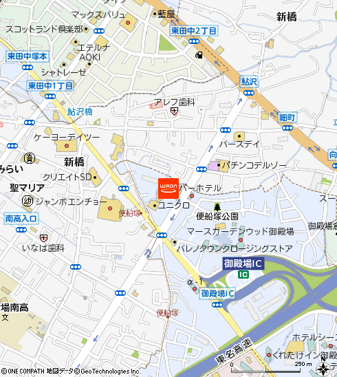 マックスバリュ御殿場便船塚店付近の地図
